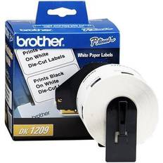 Brother Labels Brother DK1209 Label Printer Labels, 1.1"W, White, 800/Roll White