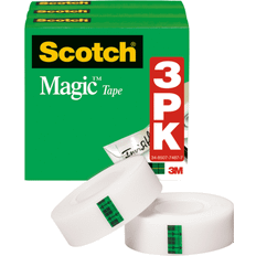 Scotch Magic Tape 810H3, 1/2" x 1296" 1" Core, 3 Rolls/Pack