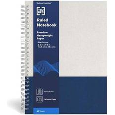 TRU RED Wirebound Hardcover Notebook 9.5x6.5 80 Sheets TR55740