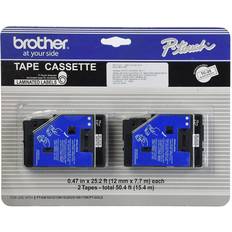 Brother Label Makers & Labeling Tapes Brother TC-20 Black-On-White Tapes 2-pack