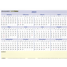 At-A-Glance QuickNotes 2023 Erasable Monthly Yearly Wall Calendar
