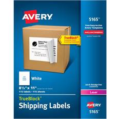 Labels Avery Shipping Labels TrueBlock Technology Permanent Adhesive 8-1/2"x11" 100pcs
