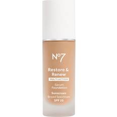 Base Makeup & Setting Sprays No7 Restore & Renew Serum Foundation 1.0 oz Ivory