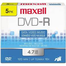 Dvd r Maxell DVD-R 4.7 GB 16X 5 Packs