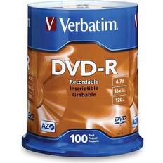 -R Optical Storage Verbatim DVD-R 4.7GB 16x 100-Pack Spindle