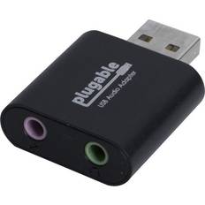 Usb audio adapter Plugable USB-AUDIO USB to Audio In/Out Male/Female Data Transfer