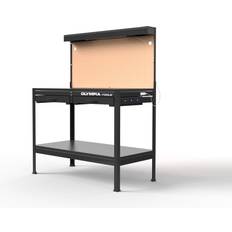 Work Benches Olympia Tools Multipurpose Workbench with Light, 87-883-917 Black