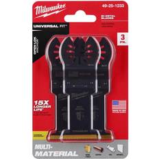 Power Tool Accessories Milwaukee OPEN-LOK 1-3/8" 3-Pack Titanium Enhanced Bi-Metal Oscillating Multi-Tool Blades