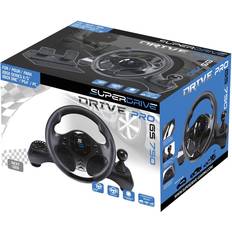 Xbox one steering wheel and pedals Game Controllers Subsonic GS750 Superdrive Drive Pro Steering Wheel and Pedals (PS4/PC/Xbox One/Series X) - Black