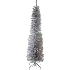 6 foot christmas tree Northlight 6ft. Silver Tinsel Artificial Silver 6 Foot Christmas Tree