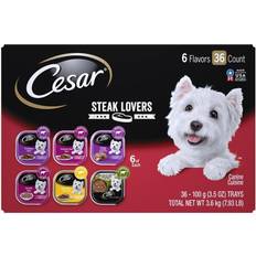 Cesar dog food Pets Cesar Steak Lovers Wet Dog Food Toppers Variety Pack