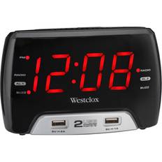 Radio Controlled Clock Alarm Clocks Westclox 80227WM