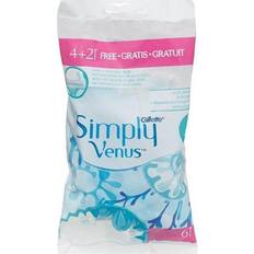 Rasurzubehör reduziert Gillette Simply Venus 2 Blades Disposable Womens Razors Pack Of 6