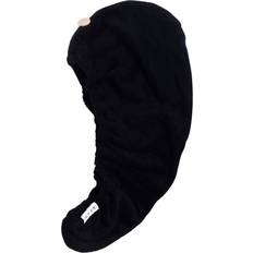 Hair Wrap Towels Kitsch Super-Absorbent Eco-Friendly Hair Towel, Black, 1 Piece