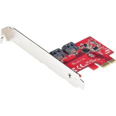 StarTech PCIe x1 - SATA Kontrollerkort StarTech 2P6G-PCIE-SATA-CARD
