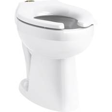 Kohler Water Toilets Kohler Highcliff Ultra Flushometer Elongated Toilet Bowl Only in White