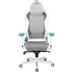 DxRacer Ergonomic Mesh Air Gaming Chair D7200 White and Cyan