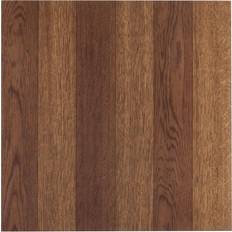Vinyl flooring tiles Achim Tivoli Medium Oak Plank-Look 45-piece Self Adhesive Vinyl Floor Tile Set, Multicolor, 12X12