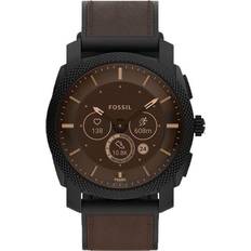 Fossil Wearables Fossil Machine Gen 6 Smartwatch with Leather Band