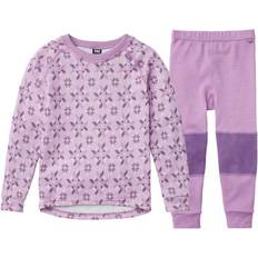 Base Layer Children's Clothing Helly Hansen Kid's Graphic Lifa Merino Base Layer Set - Wisteria Purple (48175-681)