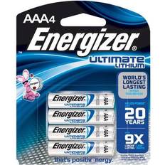 AAA (LR03) - Batteries Batteries & Chargers Energizer Ultimate Lithium AAA Compatible 4-pack