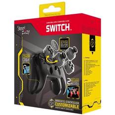 Nintendo Switch Spillkontroller Steelplay Wireless Customizable Control (Switch) - Black