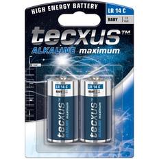 Tecxus Batterier & Ladere Tecxus Alkaline Maximum C Batteries