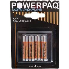 Aaa batteri Powerpaq Ultra Alkaline AAA batteri 4 st