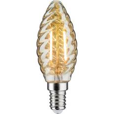 Kerzenförmig LEDs Paulmann LED candle bulb E14 2.6 W 2,500 K gold twisted