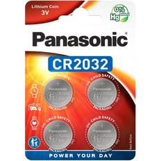 2032 batteri Panasonic Coin Lithium Cr-2032 4Pk