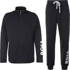 Høy krage Jumpsuits & Overaller Hugo Boss Contrast Logo Stretch Lounge Tracksuit - Black
