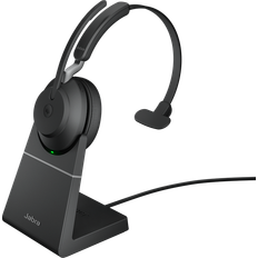 Jabra On-Ear Headphones - Wireless Jabra Evolve2 65 Link380a UC Mono Desk Stand