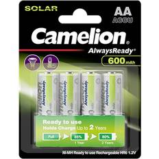 Camelion AlwaysReady Solar AA battery (rechargeable) NiMH 600 mAh 1.2 V 4 pc(s)