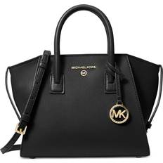 Handtaschen Michael Kors Avril Small Leather Top Zip Satchel - Black