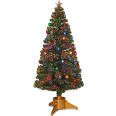 National Tree Company 6ft. Fiber Optic & Ball Ornaments Green 6 Foot Christmas Tree