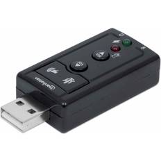 Usb audio adapter Manhattan USB-A SOUND ADAPTER 3.5MM/AUDIO