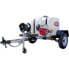 Simpson Pressure Washers Simpson Cold Water Professional Gas Pressure Washer Trailer 3200 PSI