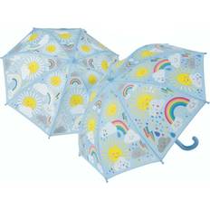 Floss & Rock Clouds Suns Umbrella Blue/Yellow/White One-Size