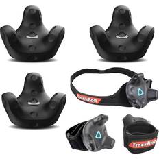VR Accessories HTC 3 Pack VR VIVE Tracker (3.0) with Rebuff Reality TrackBelt 2 TrackStraps
