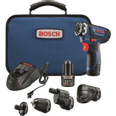 Bosch Screwdrivers Bosch 12V Max Flexiclick 5-In-1 Drill/Driver System Kit