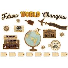 Plastic Crafts Teacher Created Resources Travel The Map Future World Changers Bulletin Board Set