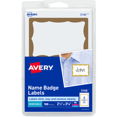 Gold Office Supplies Avery Name Badge Labels With Gold