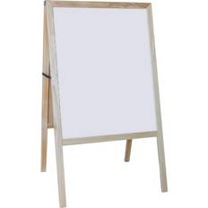 Painting Accessories Marquee Easel (Natural Hardwood) White Dry Erase/Black Chalk