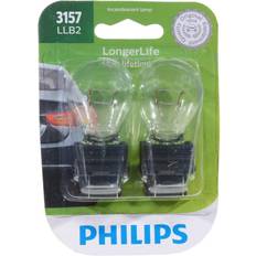 Halogen Lamps Philips 3157 LongerLife Miniature Bulbs (Pair)