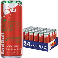 Red Bull Food & Drinks Red Bull Energy Drink, Watermelon, Edition,8.4 Fl Oz (Pack of 24)