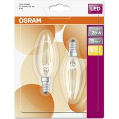 Osram e14 led Osram Kronlampa E14 LED 2,5W 2700K 250 lumen 2-pack
