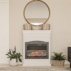 Ameriwood Home Lamont Electric, White Fireplace