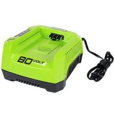 Chargers Batteries & Chargers Greenworks 80-Volt Pro Rapid Battery Charger Black/Green