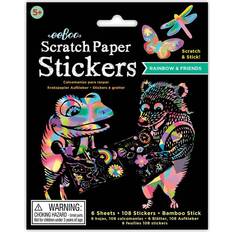 Eeboo Scratch Stickers Rainbow & Friends