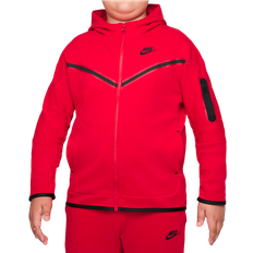 Nike tech fleece hoodie junior Children's Clothing Nike Boy's Sportswear Tech Fleece Hoodie (Extended Size) - University Red/Black (DD8755-657)